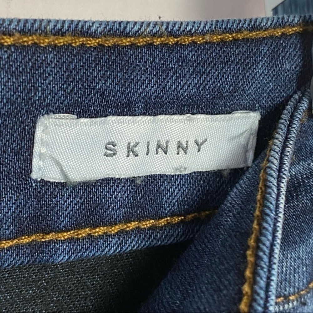 KENNETH COLE Dark Blue Washed Skinny Jeans - Picture 7 of 8